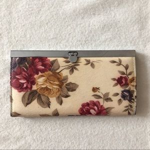 Floral print wallet